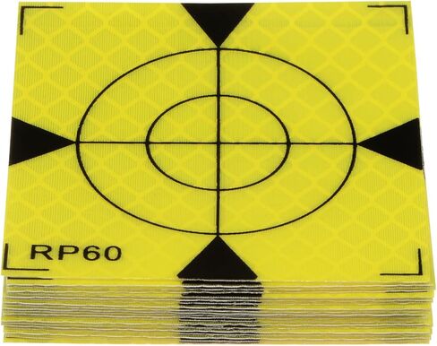 HARFINGTON 20pcs Survey Reflector Sheets 60mm Self-Adhesive Reflective Tape Survey Target Mark for Total Stations, Green in Saudi Arabia