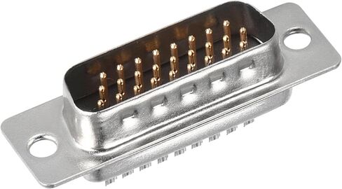 uxcell D-sub Connector Male Plug 26-pin 3-Row Port Terminal Breakout Solder Type for Mechanical Equipment CNC Computers Black Pack of 4 in Kuwait