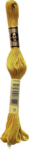 DMC 6-Strand Embroidery Cotton 8.7yd - Yellow Plum - 117-18 - Bundle of 3 Skeins in Saudi Arabia