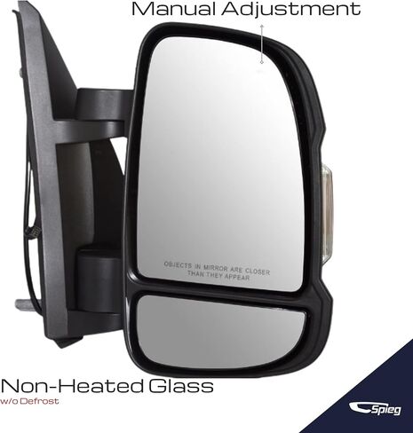 Spieg 5VE98JXWAD Passenger Side Mirror Replacement for Ram Promaster 1500 2500 3500 2014-2021 Manual Adjusted Non-Heated w/Turn Signal Light Right (RH) in Saudi Arabia