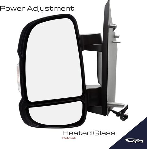 Spieg 5VE98JXWAD Passenger Side Mirror Replacement for Ram Promaster 1500 2500 3500 2014-2021 Manual Adjusted Non-Heated w/Turn Signal Light Right (RH) in Saudi Arabia