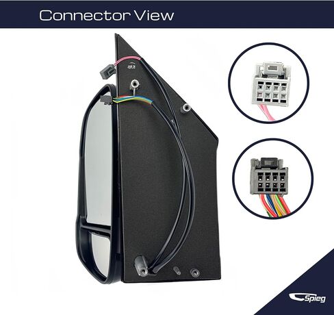 Spieg 5VE98JXWAD Passenger Side Mirror Replacement for Ram Promaster 1500 2500 3500 2014-2021 Manual Adjusted Non-Heated w/Turn Signal Light Right (RH) in Saudi Arabia