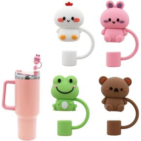 5 Pcs 10mm Silicone Heart Straw Covers for Stanley 40&30 Oz Tumbler, Cute Silicone Straws Tips Cover Reusable,Food Grade Heart Straw Covers Cap for Dust Proof Plugs, Cute Straw Protector Decorations in Saudi Arabia