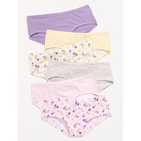 Old Navy Hipster Underwear 6-Pack for Girls - Purple Gingham in Kuwait