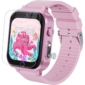 Watch Watch for Kids للأعمار من 5 إلى 7 سنوات ، Watch Camera Kids Watch for Girls Age 6-8 ، هدايا عيد الميلاد لعيد الميلاد لمدة 7 8 سنوات من العمر ، تعلم ألعاب فيديو البطاقة لمدة 8 إلى 10 سنوات in Kuwait