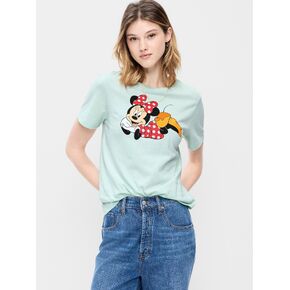 Old Navy Old Navy x Disney Minnie Mouse Vintage Crew-Neck T-Shirt for Women - Tillandsia in Kuwait