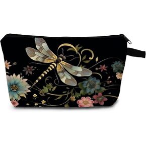 حقيبة مكياج للنساء من MoCaliduccious Dragonfly Print حقيبة مستحضرات تجميل محمولة للاستخدام الخارجي ومنظم للسفر in Kuwait