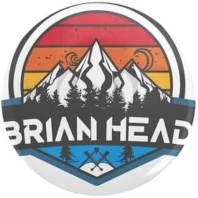 CafePress Brian Head Brian Head Utah 2.25 زر 2.25 بوصة زر Pinback مستدير in Saudi Arabia