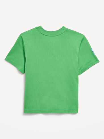 تي شيرت Old Navy كبير الحجم بأكمام قصيرة ورسومات عيد ميلاد للأولاد الصغار - CHRYSALIS in Kuwait