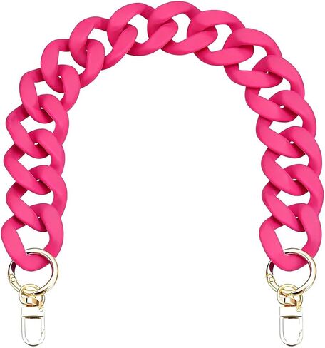 Peraca Cris Black Purse Chain Acrylic Bag Charm Chain Purse Strap Accessories Adjustable Stylish Bag Straps in Kuwait