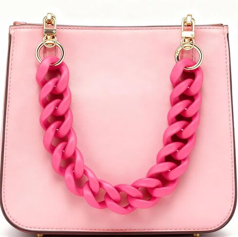 Peraca Cris Black Purse Chain Acrylic Bag Charm Chain Purse Strap Accessories Adjustable Stylish Bag Straps in Kuwait