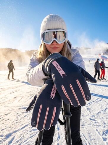 Outdoor Winter Gloves for Men Women Waterproof Skiing Motorcycling Insulated Thermal Full Finger Gloves in Saudi Arabia
