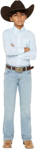 بنطلون جينز Wrangler للأولاد ذو تصميم نحيف ذو قصة ضيقة - Cloverdale، 14 in Saudi Arabia