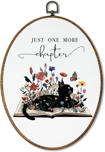 AEHIE Magical Butterfly Book Oval Wall Art Decor, Cottagecore Butterfly Bookish Canvas Artwork Framed, Book Lovers Gifts Picture Oval Wall Art for Library Reading Nook Corner Room Decor, 11x8.5 Inches Sculptures, Wall Sculptures in Saudi Arabia