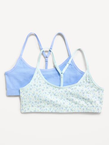 Old Navy Racerback Cami Bra 2-Pack for Girls - Flax Flower in Saudi Arabia