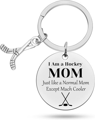 Gifts for Hockey Lover Hockey Keychain Hockey Gifts for Hockey Players I am a Hockey MOM Jewelry for Women Hockey Fan Ice Hockey Christmas Birthday Gifts in Saudi Arabia