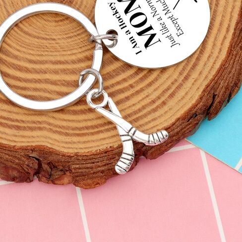 Gifts for Hockey Lover Hockey Keychain Hockey Gifts for Hockey Players I am a Hockey MOM Jewelry for Women Hockey Fan Ice Hockey Christmas Birthday Gifts in Saudi Arabia