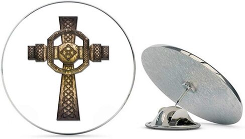 NYC Jewelers Celtic Cross Irish Pride Metal 0.75" Lapel Hat Pin Tie Tack Pinback in Saudi Arabia