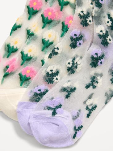 Old Navy Sheer Quarter Crew Sock 2-Pack for Women - Cool in Saudi Arabia