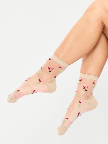 Old Navy Sheer Quarter Crew Sock 2-Pack for Women - Tan Combo in Saudi Arabia