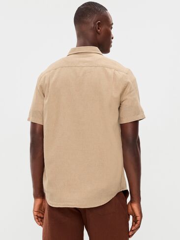 قميص Old Navy كلاسيكي مناسب للاستخدام اليومي من مزيج الكتان - LAUREL OAK in Kuwait