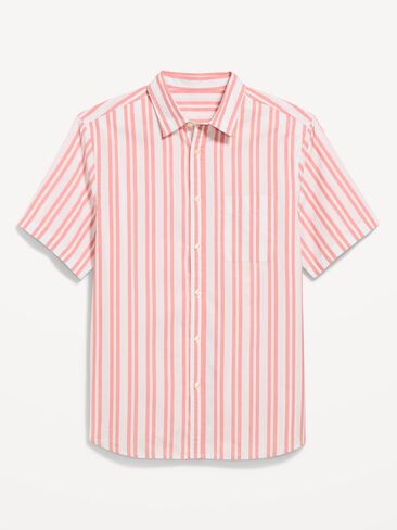 Old Navy Classic Fit Everday Shirt - Red Stripe in Saudi Arabia