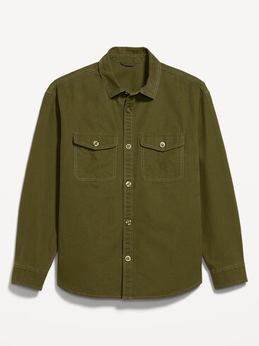 قميص العمل القماشي ذو الحجم الكبير من Old Navy - CONIFER in Kuwait