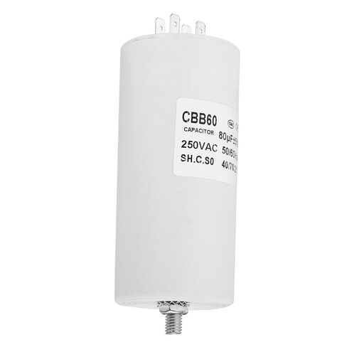 YOKIVE 5 Pcs 10uF CBB60 Capacitor with 4 Pins, AC 250V(White) in Saudi Arabia