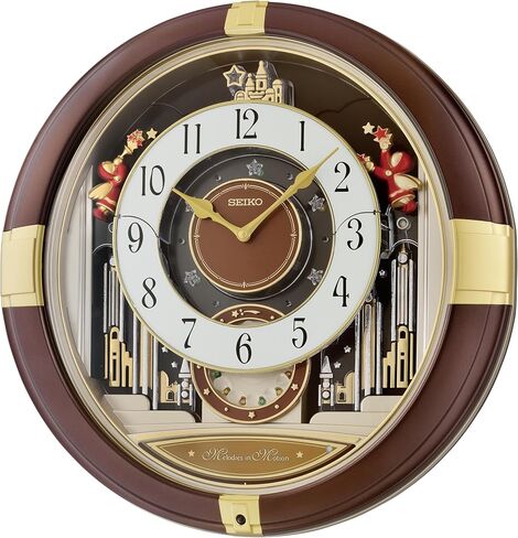 Seiko QXM613BRH 12 Melodies in Motion Wall Clock in Saudi Arabia