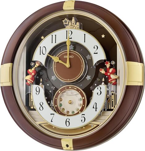 Seiko QXM613BRH 12 Melodies in Motion Wall Clock in Saudi Arabia