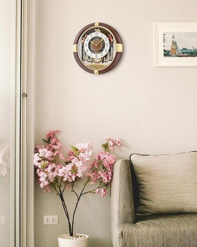 Seiko QXM613BRH 12 Melodies in Motion Wall Clock in Saudi Arabia