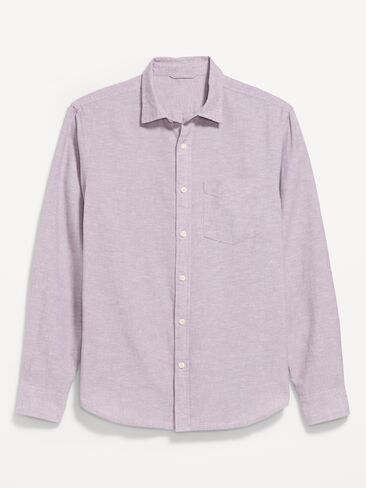 قميص من مزيج الكتان بقصة كلاسيكية من Old Navy - حجر أزور in Saudi Arabia