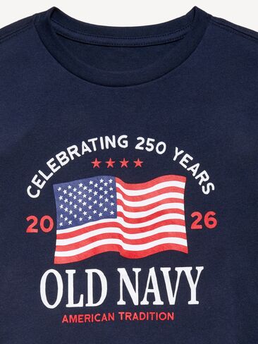 تي شيرت بأكمام قصيرة وشعار الماركة للأولاد من Old Navy - باللون الكحلي in Kuwait