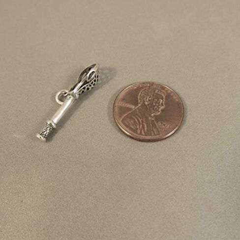 925 Sterling Silver 3-D LACROSSE STICK CHARM Pendant Crosse Field Box Intercross Player New .925 Bracelet Charm SP65 in Saudi Arabia