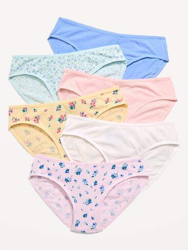 Old Navy Bikini Underwear 6-Pack for Girls - Ditsy Floral in Saudi Arabia