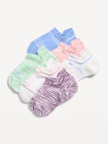 Old Navy Ankle Socks 6-Pack for Girls - Warm Space Dye in Saudi Arabia