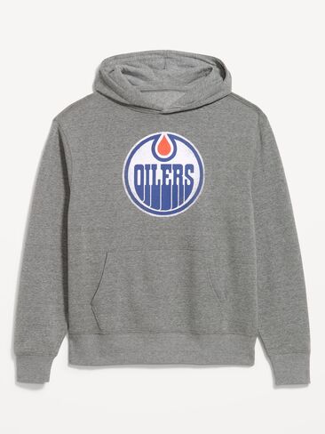 Old Navy NHL Pullover Hoodie for Adults - OILERS GREY in Saudi Arabia