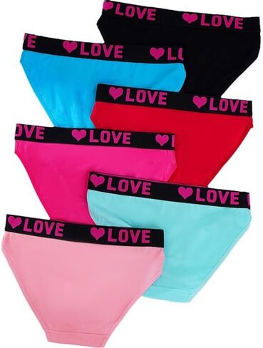6-Pack Women's Cotton Briefs, Everyday Essential Soft & Breathable Underwear for Ladies, Multi-Color in Saudi Arabia