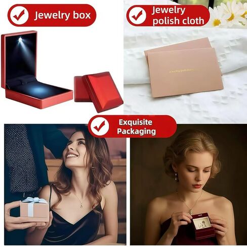 Zyntrazy 5-Stone Lab-Created Emerald Necklace – 18K Gold Plated 925 Sterling Silver, Premium Gift Packaging Included| Elegant Statement Jewelry Gift for Women in Saudi Arabia