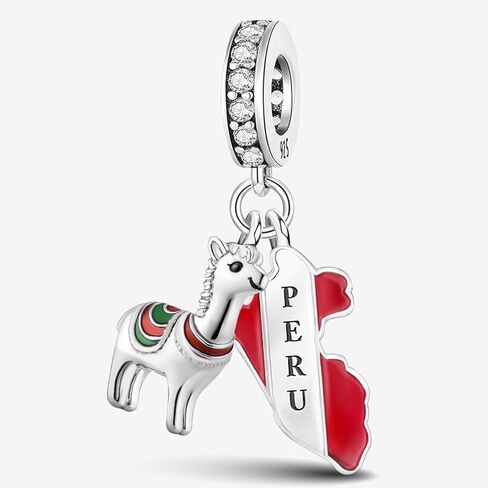 1Pc Fashionable map series Beads Charms Fit DIY Jewelry Matching And Daily Outfit Decoration Gift For Women in Saudi Arabia
