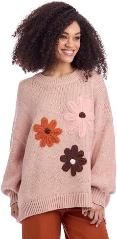 Mud Pie Women's Farley Floral Sweater in Saudi Arabia