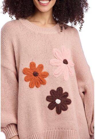 Mud Pie Women's Farley Floral Sweater in Saudi Arabia