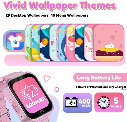 Watch Watch for Kids للأعمار من 5 إلى 7 سنوات ، Watch Camera Kids Watch for Girls Age 6-8 ، هدايا عيد الميلاد لعيد الميلاد لمدة 7 8 سنوات من العمر ، تعلم ألعاب فيديو البطاقة لمدة 8 إلى 10 سنوات in Kuwait