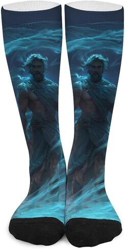 Poseidons Greek God Men's Crew Socks Athletic Tube Soft Comfort Sock for Women in Saudi Arabia