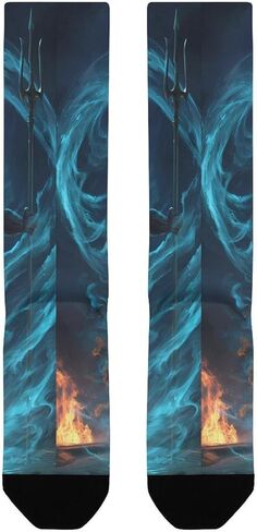 Poseidons Greek God Men's Crew Socks Athletic Tube Soft Comfort Sock for Women in Saudi Arabia