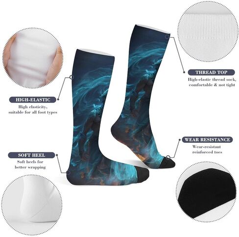 Poseidons Greek God Men's Crew Socks Athletic Tube Soft Comfort Sock for Women in Saudi Arabia