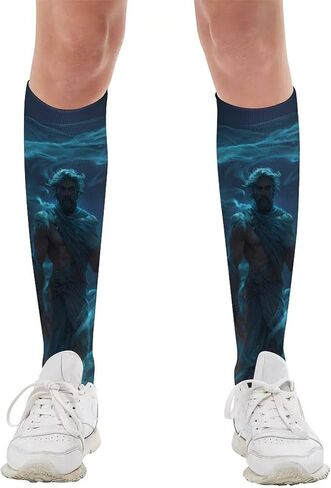 Poseidons Greek God Men's Crew Socks Athletic Tube Soft Comfort Sock for Women in Saudi Arabia