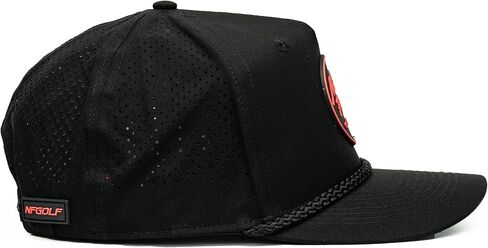 شركة نوثين فانسي | قبعة ليجاسي وودز بيرفورمانس سناباك | فلفل أسود/حار | ألواح مثقبة بالليزر قابلة للتنفس | فاتورة منحنية مسبقًا | نسيج الأداء | قبعة حبل سائق الشاحنة | للرجال والنساء in Kuwait