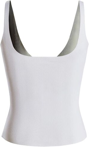 winkbay Women's Deep V Neck Tank Top Sleeveless Ruched Ribbed Knit Dressy Casual Tops in Saudi Arabia