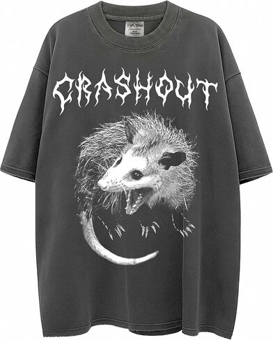 Heavy Metal Dogs – Heavyweight, Washed & Oversized Shaka-Wear Drop Shoulder Tshirt for Men & Women in Saudi Arabia